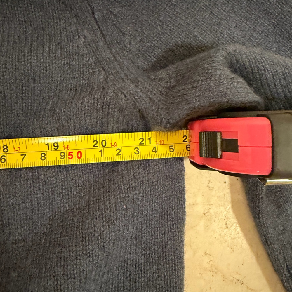 Massimo Dutti Wool/Cashmere Blue Cowl Neck Sweater - Picture 9 of 9